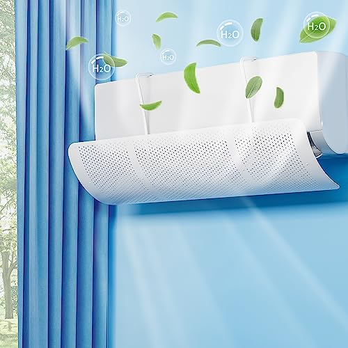 Deflettore Condizionatore Universale, Deflettore Aria Condizionata Condizionatori Parete Scudo Del Condizionatore Freddo/Calda per Casa/Stanza/Ufficio, Anziani, Neonati, Donne in Gravidanza