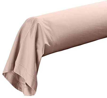 douceur d'intérieur, Kissenbezug für Nackenrolle, 85 x 185 cm, Baumwollperkal, Nude