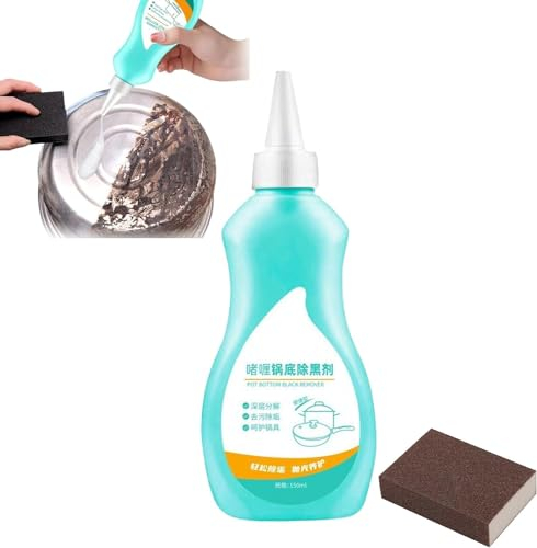 Magic Gel Cleaner per pentole e padelle, gel nero per la pulizia del fondo della pentola, detergente per fondo di pentole e padelle, utensili da cucina antiruggine (1 pezzo)