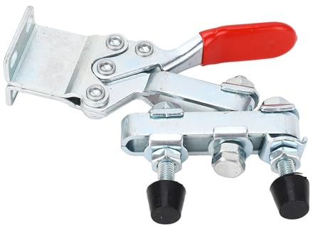 Quick Release Horizontal Clamp, Double Head Horizontal Clamp Iron Quick Release Toggle Clamp Red Horizontal Clamp Hand Tool, Hardwareclampvise