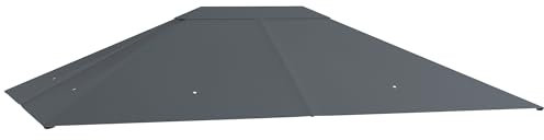 Outsunny Toit de Remplacement pour pavillon 4 x 3m, Hydrofuge Toit de pavillon avec Protection UV 30+, Housse de Remplacement pour pavillon de Jardin, pièces de Rechange en Tissu Polyester, 180 g/m²,