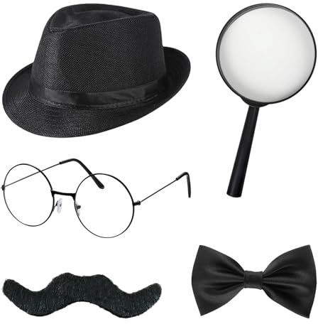TGKEAIY 5 Pcs Detective Costume Accessories Set, Detectives Kit