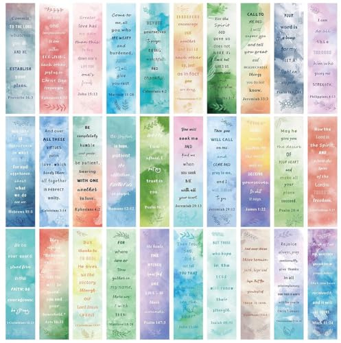 Bible Motivational Bookmarks |30Pcs Christian Inspirational Page-Markers