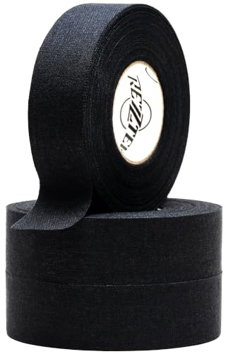 Cinta Palo Hockey Negra 2,5cm x 23m – Grip Pala, 3-Pack
