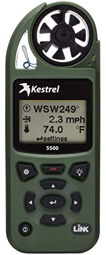 Kestrel 5500 Weather Meter with LiNK and Vane Mount, Olive Drab
