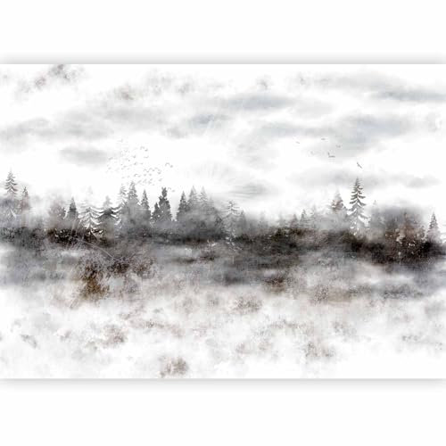 murando - Photo Wallpaper Forest 350x256 cm / 138x97 - Non-Woven Premium Art Print Fleece Wall Mural Decoration Poster Picture Design Modern - Landscape Panorama Nature Like Painted b-A-10282-a-a