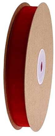 SHTGOI Samtband 10 Meter/Roll Samt Dekoband Einseitiges Satinband 15mm Breite Samtborte Geschenkband Schleifenband Samtbänder für Basteln Geschenke Verpackung Hochzeit DIY Dekoration Rot
