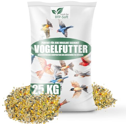 Streufutter 25 kg, Vogelfutter Wildvogelfutter 4 Jahreszeiten, NEU Mischung für Wildvögel