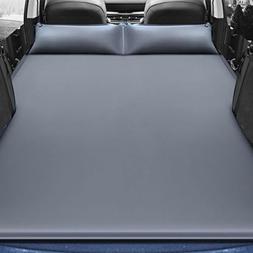 Uppblåsbar luftsäng för bil för Volvo XC40 XC60 XC90 XC70 bärbar förstärkt baksäte luftmadrass kudde för utomhusrekreation resor camping grå inkluderar pump