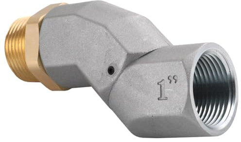 Adaptador De De La Junta, Articulación Giratoria De Aleación De Zinc, Llave De Caza De Rotación, Con Construcción De Aleación De Zinc Premium, Precisión Y Eficiencia, 2.54 Cm, Para Fluido