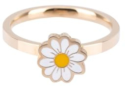 Pongnas Roterabel Daisy Flower Ring Justerbar Spinnring för ångest Relief Stress Relief Fidget Ring for Women Men