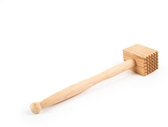 Fox Run Wooden Meat Tenderizer, 1.25 x 3 x 11.25 inches, Brown