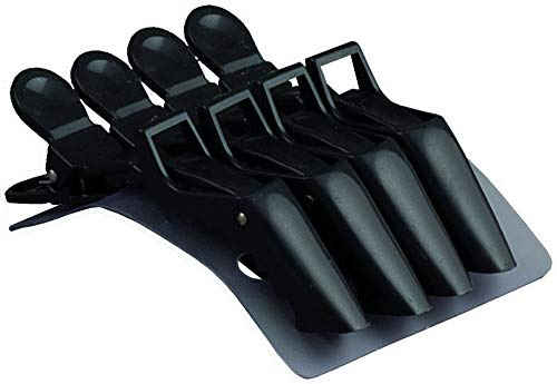 SANSHIN Croc Clips svart, 4 stycken