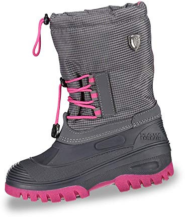 CMP KIDS AHTO WP SNOW BOOTS, Stivali da Neve Unisex - Bambini e ragazzi, Asphalt, 33 EU