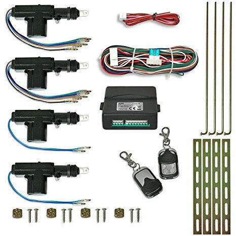 Ricambi auto Kit Fermeture centralisée Centrale Universelle pour Voiture avec 2 télécommandes 7104-4