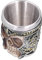 Gaeirt Viking Horn Drinking Cup, Viking Gifts for Men Skull Mug Resin Beer Mug Skull Mug Gothic Glasses Gift Skull Barware Skeleton Drinkware for Beverage for Home for Coffee