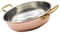 CREARTISTIC 100% Made in Italy Verzinntes Kupfer Servierpfanne - 28x7.5cm, 3.2L– mit2 Griffen aus Messing von 4cm, ideal zum Servieren auf dem Tisch, Kleine bis große Pfanne, Kupferpfann, Handgemacht
