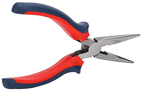 Pince à Bec Fin Professionnel, Pince Universelle à Bec Plat 20 Cm / 7,9 Po, Fil Multifonction sans Effort Poignée Antidérapante Outils à Main, Poignée en Caoutchouc isolé Pince à Bec effilé Ergonomiqu