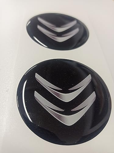 Tapacubos de 60 mm, color negro, efecto 3D, 3 m, resinados, para llantas de aleación, 4 unidades