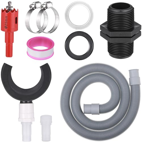 Zocipro Regensammler für Fallrohre, Speedy Regenwassersammler Fallrohr mit Flex Schlauch für Innendurchmesser des Fallrohrs 70-100mm