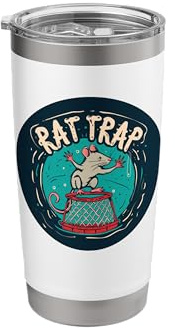 Funny Rat with Trap Costume for Boys and Girls Stainless Steel Insulated Tumbler