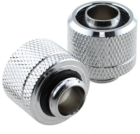 MTQY G1/4 di pollice 2 punti tubo spesso avvitamento rapido Fit 9,5 x 16 mm tubo in PVC fissaggio rapido raccordo a compressione PC sistema di raffreddamento ad acqua connettore tubo con guarnizioni