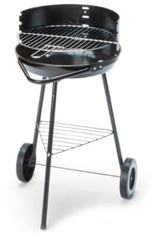 BIANCHERIAWEB Barbeque Esterno A Carbonella Griglia Estate Campeggio in Acciaio MOD Ohio