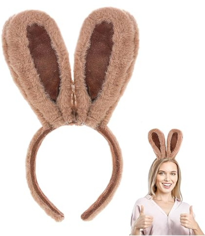 Perro diadema Bowtie con orejas de conejo, material suave y elástico, diseño ajustable, estilo dulce y tierno, ideal para cosplay y fiestas