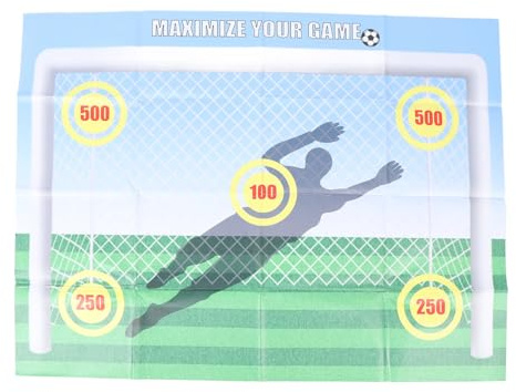 Tappetino da Allenamento per Calcio, Tappetino da Allenamento per frequenza di Colpi di Calcio, Tappetino da Gioco per Porta da Calcio Portatile con Aree Bersaglio Multiple,