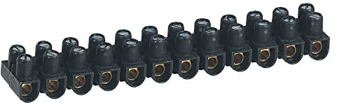 Legrand LEG98432 - Regleta de conexión (57 A 2 tornillos, 10 mm), color negro