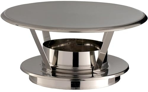 Chapeau pare-pluie THERMINOX TI , diamètre 130 mm , tous combustibles Réf. CPI 130 TZ / 21130087