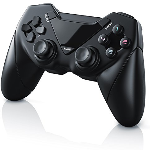 CSL - Wireless Gamepad für PC und Android - Controller mit Dual Vibration - Plug and Play - Direct Input X-Input - Gaming Joypad