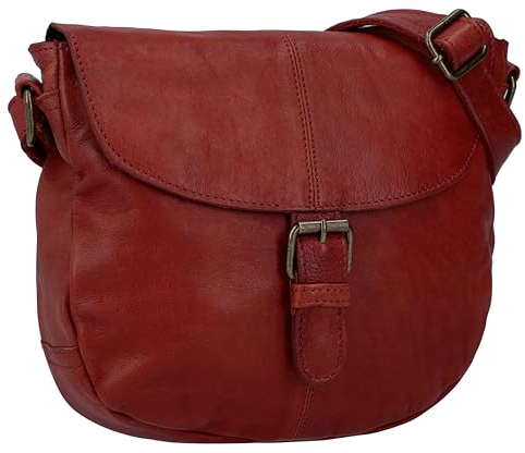 Gusti Candice - Bolso bandolera de piel para mujer, color marrón, marrón rojizo