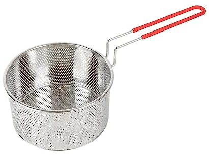 UPKOCH Cucina Cottura Filtro Pasta Noodle Colino Scoop con Manico Lungo Filtro Alimenti Fritti per Ristorante di Casa (16 Cm)