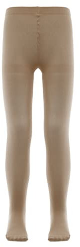 Mufeng Mädchen Strumpfhose Stretch Leggings mit Fuß Ballettstrumpfhose Cable Tanzstrumpfhose Ballett Gymnastik Tanz Sport Nackt 134-140