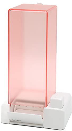 Automatic Cotton Pad Dispenser Automatic Cotton, Automatic Cotton Swab Dispenser Cotton Swab Organizer Press Square Cotton Holder Lint Free Wipe Pad Makeup Organizer (Pink)