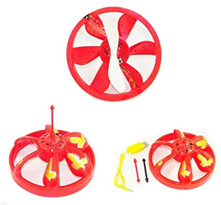 Toyvian Flying Saucer Ufo Light up Toy Flyer Saucer Toy Flying Ufo Hand Operated Drones Sensor Flying Saucer Outdoor Flying Toy Outside Toys Hand Drone Flying Toys Mini Blood Droplet