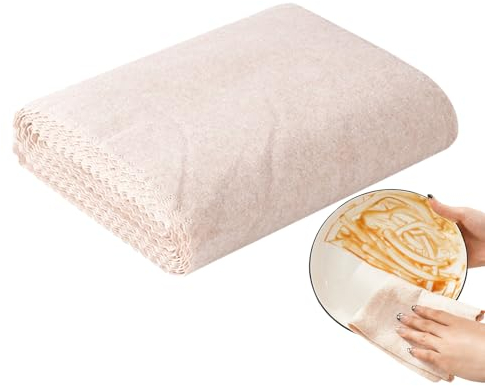 Chansunokku Multipurpose Dishwasher Cloths Made of Loofah, Reusable Cleaning Cloth, 3 Metres Long Can Be Cut to Size, Multipurpose Loofah Dishwashing Rags, Scourer Cleaning Cloth for Kitchen