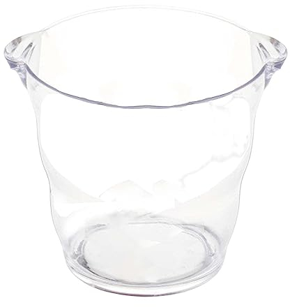 ALEjon Cubo de Hielo Caja de Almacenamiento Transparente de Alta Capacidad Caja de Almacenamiento Impermeable Vino Cerveza Cóctel Cubo de Hielo Enfriador portátil para Bar Restaurante Cubo de Vino,
