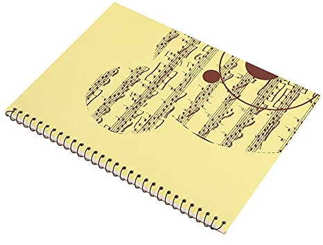 Wakects Cuaderno de Papel de Pentagrama, Cuaderno de Música de 50 Páginas para Compositores, Principiantes, con Cubierta, Papel de Escritura de Manuscritos de Partituras (patrón de oso