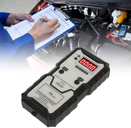 Tester per Frequenze Auto e Chiavi, Telecomando Portatile, Frequenzimetro Digitale per Serrature Elettriche e Porte
