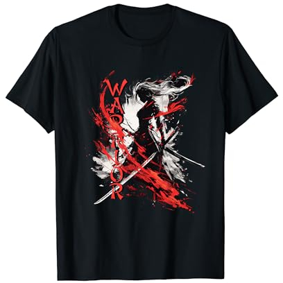 Dynamische Krieger-Silhouette - Samurai-Kampfsportbekleidung T-Shirt