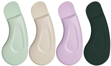 XFSRG 4 Pièces Outil pour Enlever les Points Noirs Extracteur De Points Noirs En Silicone Nez Spatule Nettoyer La Peau En Profondeur pour la Peau et le Nez