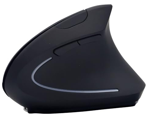Walopola Ergonomic Mice | Ergonomic Optical Mice,Vertical Receiver Rechargeable Input Device for Laptop Home Game Entertainment Professional Creation Study Business Trip Work