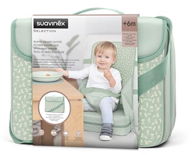 Suavinex Seggiolone Portatile per Bambini +6 Mesi, Verde