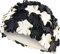 Aqua Speed Badekappe Lange Haare | Schwimmhaube Damen | Bademütze wasserdicht | Schwimmkappe | Schwimmen | Schwimmmütze | Womens Swimming Cap for Long Hair | Latex | Black - White | Bloom
