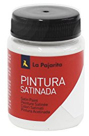 La Pajarita 110116 peinture satiné L-21, blanc, 75 ml