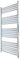 400mm (w) x 1200mm (h) Straight Chrome Towel Rail, Horizontal Bar Thickness: 22mm, Bar pattern:4 + 5 + 7 + 10