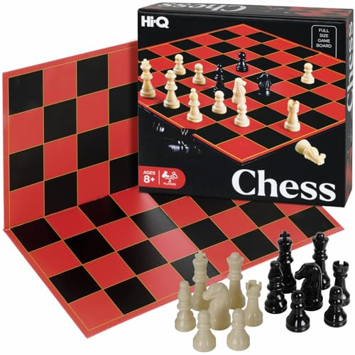 Point Games Classic Chess Board Set - Traditional Travel Chess Set - Best Folding Travel Board Game for the Entire Family - Beginners Mini Board Chess Set