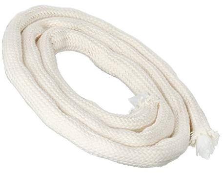 NKlaus Docht 1m Glasfaser Rund Ø 12mm für Spirituslampe Öllampe für gereinigtes Lampenöl Paraffinöl Dauerdocht Gartenfackel Petroleumlampe 1267